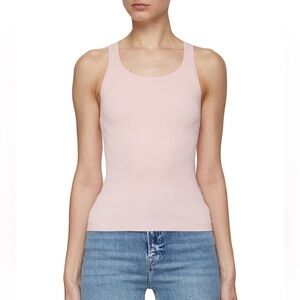 Alice + Olivia Ribbed Pink Tank size XL